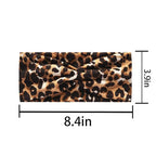 5 Pack Sport Headbands for Women - Including Leopard Headbands for Women, Elastic Soft Fabric Non-Slip Hair Bands & Hair Wraps for Daily Workout, Yoga, Running & Sports