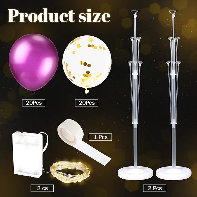 2 Set Floor Balloon Column Stand Kit - Image 3