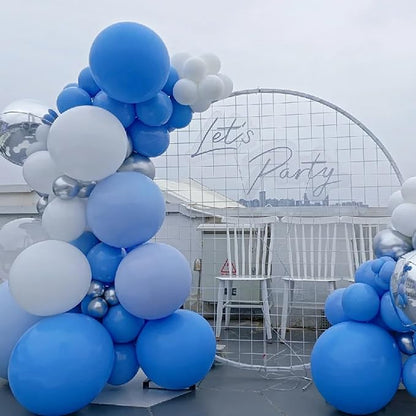 Voircoloria 90pcs Blue Balloons Garland Arch Kit, 18 12 10 5 Inch | - Image 4