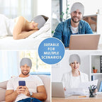 Cold Head Hat – Cooling Ice Cap Ice Pack Mask with Flexible Hot and Cold - Grey