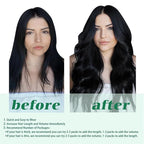 GOO GOO Clip in Hair Extensions Real Human Hair, Remy Human Hair Extensions Clip ins for Women, Natural Human Hair, 22inch 120g 7Pcs, 1 Jet black