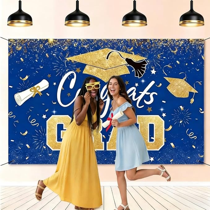 Graduation Banner 2026 Blue and Gold - Image 5