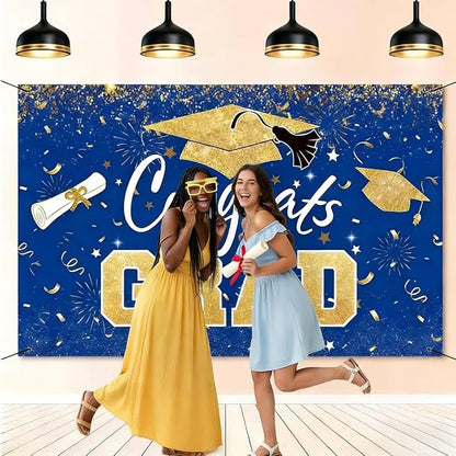 Graduation Banner 2026 Blue and Gold - Image 5