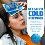 Perfect Remedy 2-Pack Gel Ice Packs for Injuries Reusable, Hot & Cold Pack That’s Durable, Soft & Flexible, Fast Relief & Recovery (Blue, Reg 2PK)