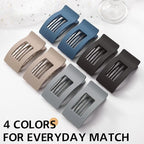 8 Pack French Flat Hair Clips for Women – Large Matte No-Slip Claw Barrettes for Thick & Thin Hair, Strong Hold Styling Accessories (Dark Neutral)