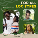 Locsanity Daily Moisturizing Spray for Dull, Dry Locs – Jumbo Size Passion Fruit Hair and Scalp Moisturizer for Dreadlocks, Sisterlocks, Microlocks, Braids to Control Oil and Frizz (32 fl oz)