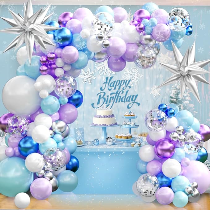 KARLURE Purple and Blue Balloon Arch Kit by KARLURE