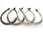 headbands for women non slip hair bands for women's hair Zig Zag Headbands(pack of 4)