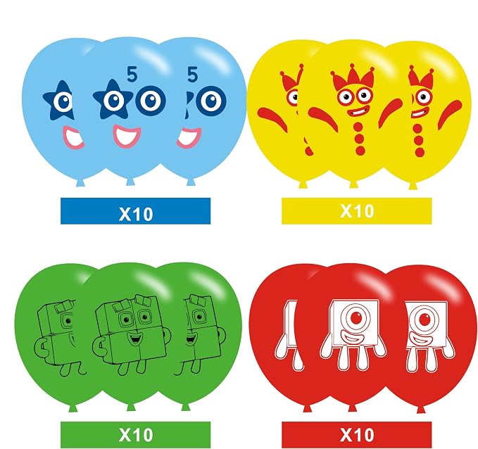 40pcs Number Birthday Party Balloons - Image 2