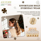 2026 Premium Durable Hair Claw Clip for Women, Original Italian Designed Strong Grip Hair Clips for Normal Fine Thin Hair, No Slip Jaw Clips with Gift Box for Christmas Birthday Girls, 1.7 Inch Beige