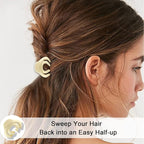 Matte Octopus and Spider Mini Hair Clips Set - Tiny 1.5 Inch Nonslip Claw Clips for Thin to Thick Hair, Perfect for Women, Girls, and Kids (Pack of 5 Colors with Gift Box)