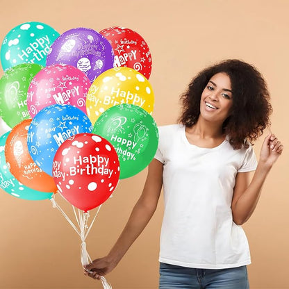 50pcs 12inch Happy Birthday Balloons - Image 7