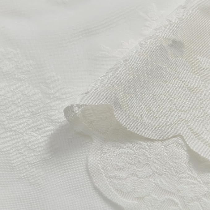 Kotile Ivory Sheer Lace Curtains - Image 7