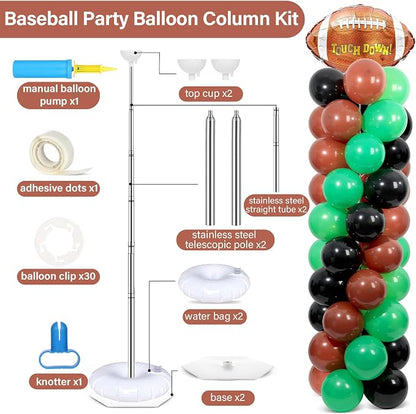 2 Sets Football Party Balloon Column Stand Kit - Image 2