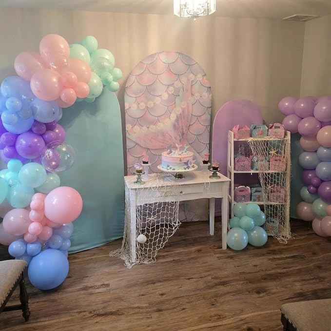 Mermaid Balloons for Ocean Sea Themed Baby Shower Gender Reveal Decorations | - Image 3