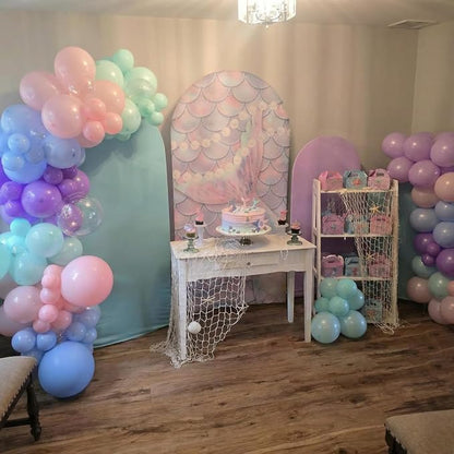 Mermaid Balloons for Ocean Sea Themed Baby Shower Gender Reveal Decorations | - Image 3