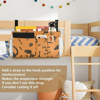 Bedside Caddy Metal Frame Hanging Organizer Bunk Bed Dorm Accessories Hook And - Image 6