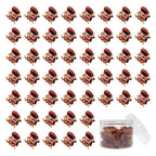 50 PCS Mini Hair Claw Clips， Bangs Strong Grip Multifunction Clamp Clips. (brown)