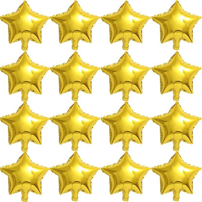 Gold Star Balloons, 50 Pieces 10" Star Balloons, PSKJATIN 50 Pieces 10" Star by PSKJATIN