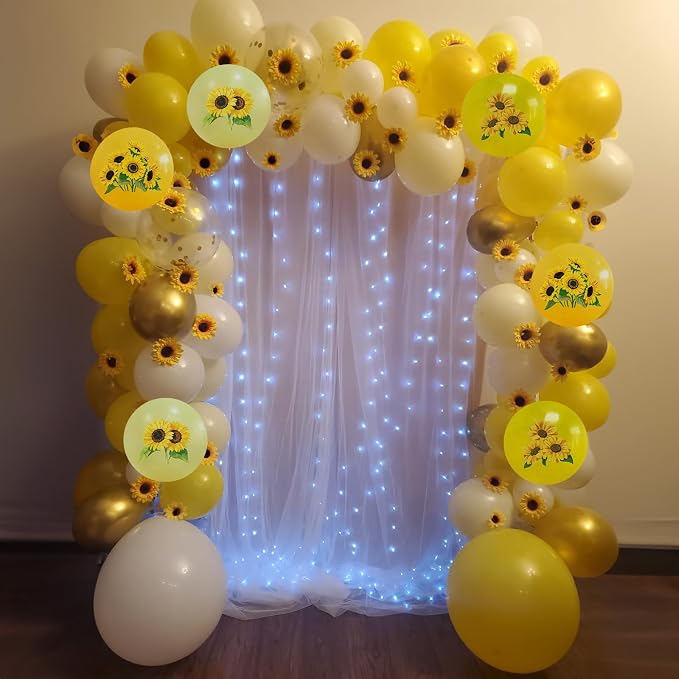 Sunflower Yellow Gold Balloons - Image 6