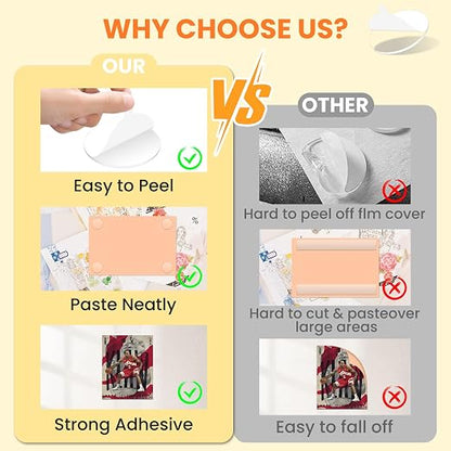 Clear Sticky Tack Adhesive Stick dots- Easy to Peel Clear Double Sided Mounting - Image 3