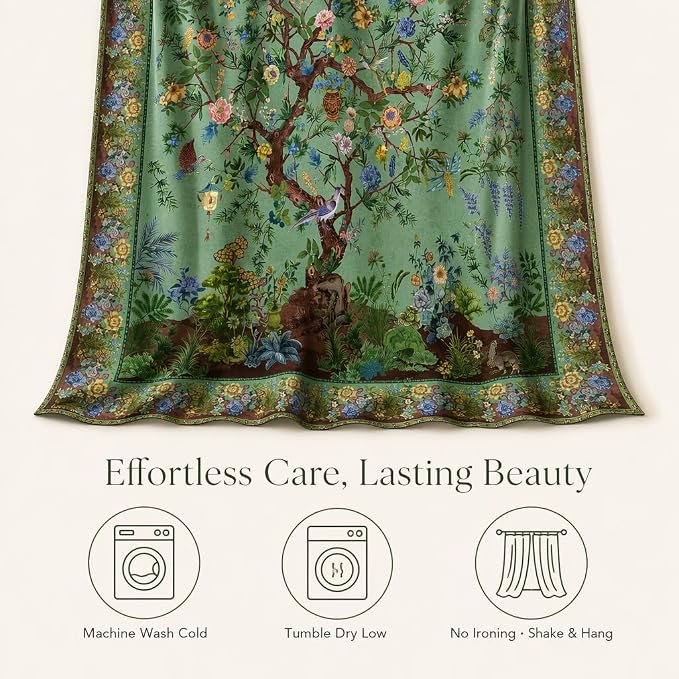 HMS Happy Memories Door Curtain, Tree of Life, 1 Panel | Rod Pocket, Thermal - Image 7