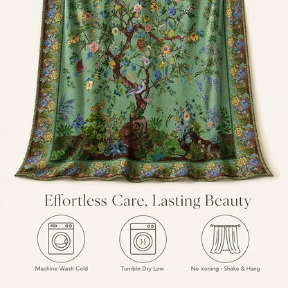 HMS Happy Memories Door Curtain, Tree of Life, 1 Panel | Rod Pocket, Thermal - Image 7