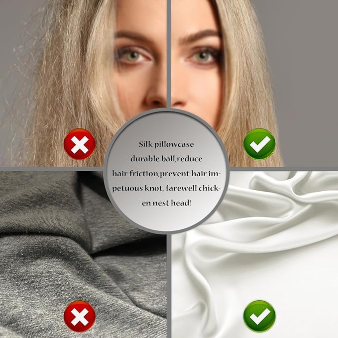Mulberry Silk Pillow Cases for Hair and Skin King Size Silk Pillowcase with Zipper Soft Breathable Smooth Cooling Satin Silk Pillow Covers for Sleeping (Ivory,20"X 36",1Pcs)