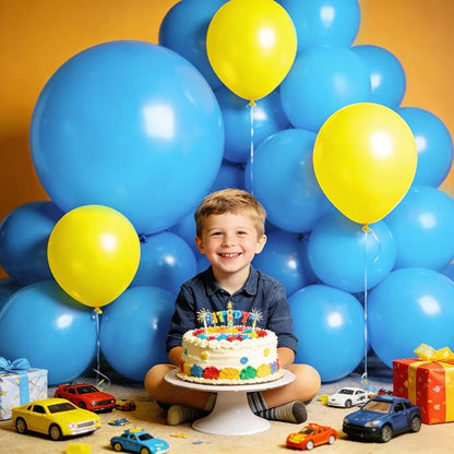32Pcs Blue Big Balloons 18 Inch, Round Large Latex Party Balloons - Image 6