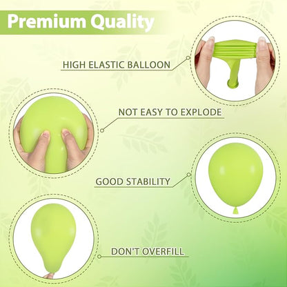 164Pcs Lime Green Balloons Garland Arch Kit Different Sizes | 18 12 10 5 inch - Image 3