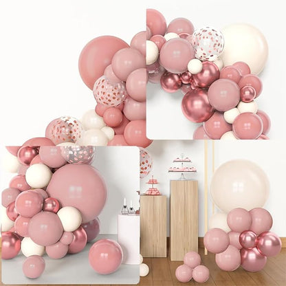 Archloon 156pcs Dusty Pink Balloon Garland Arch Kit, Different Sizes 18 12 10 5 - Image 4