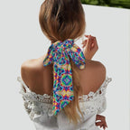 Headbands Head Band for Women Girls Lady, Colorful Tie Dye Art Beauty Skinny Skinny Scarf Sports Athletic Spa Sweat Band Headbands Long Head Wrap Head Decor