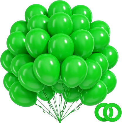 100pcs 12inch Green Balloons by BAUANOOY