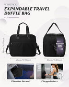 Gym Bag Womens,Travel Duffel Carry on Bag Sport Tote Bag Weekend Overnight Bag