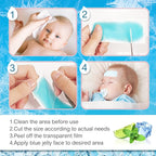 40 Sheets Fever Patches for Kids - Hot Weather Cooling Gel Patches for Adults - Headache Patches - Forehead Fever Cool Pads