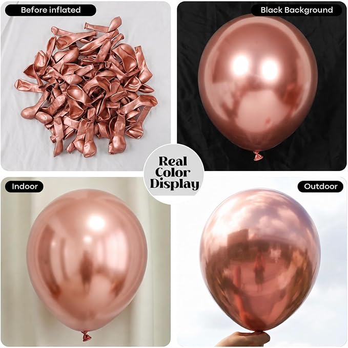 Rose Gold Balloons - Image 2