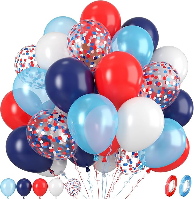 Red and Blue Balloons by FEYG