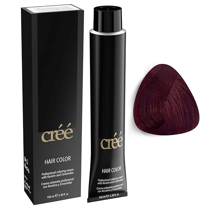Cree Professional 6.6 - Dark Red Blond Permanent Hair Color - Long Lasting, Rich Vibrant - Gray Coverage 100ml - 3.4 fl.oz.