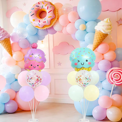 Ice Cream Party Balloons Stand for Table 2 Sets - Image 4