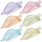 Flat Hair Clips for Women - 6 PCS French Flat Claw Clips Medium Hair Clips for Girls Large Hair Claw Clips for Thick or Thin Hair Strong Hold No Slip Hair Accessories for women (Ice Cream)