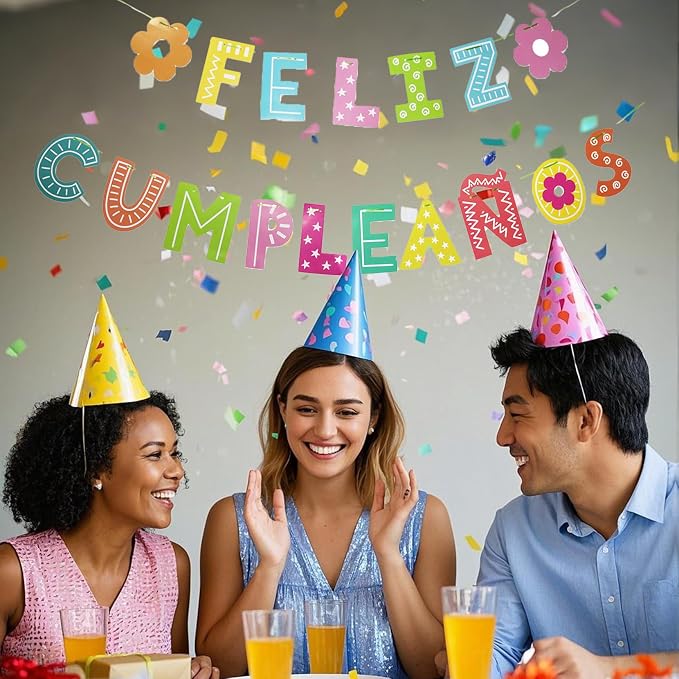 Feliz Cumpleaños Banner, Spanish Birthday Party Banner, Feliz Cumpleaños - Image 6