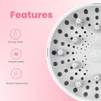 Universal Hair Diffuser “Super Sturdy” 1.7 Inch to 2.6 Inch for Natural Curly and Wavy Hair, Hair Dryer Attachment (White)