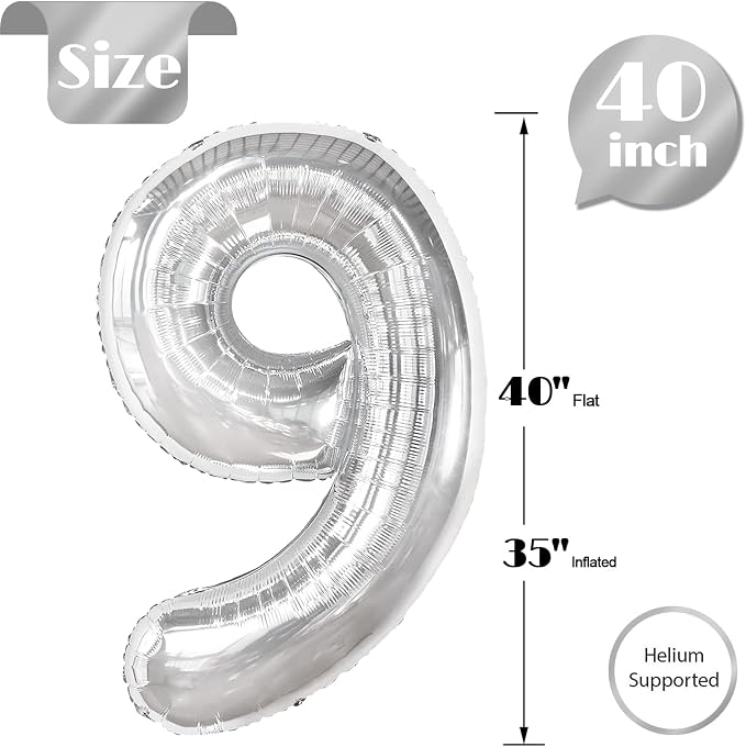 Sliver 9 Balloon - Image 6