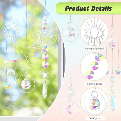 ilclviz Suncatcher Crystal Hanging Sun Catcher Prism | Sun Catcher Prism - Image 5