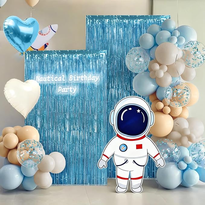 Light Blue Nude Sand White Balloons Arch Kit, Boy Baby Shower Balloons | 157 - Image 7