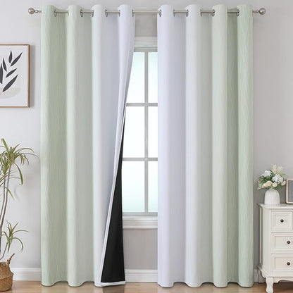 Blackout Curtains 102 Inches Long 2 Panels by ESTELARTEXTILER