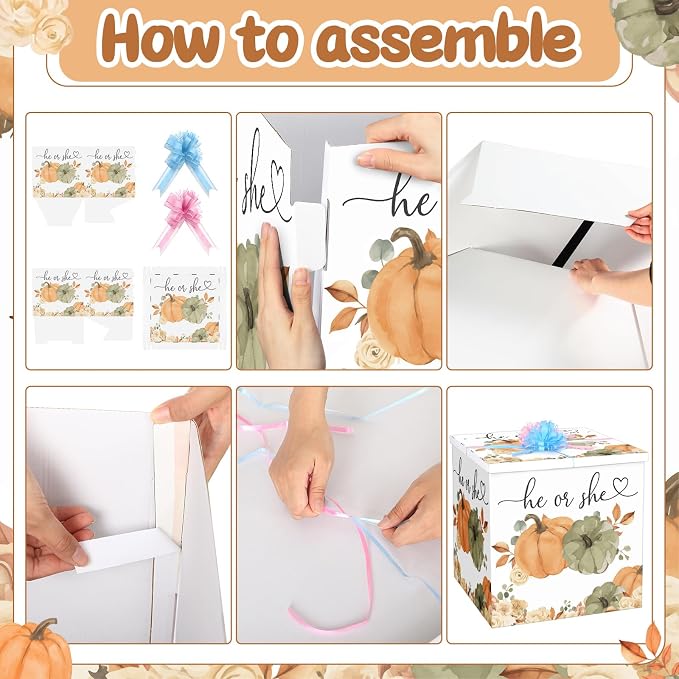 AmazingSpark 28in Giant Gender Reveal Gift Box - Image 3