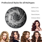 Diffuser Attachment for Hair Dryer Universal, Blow Dryer Nozzle-Specific Hair Diffuser for Curly Hair and Natural Wavy Hair, Suitable for Hair Dryers 1.4in-2.6in (Black)