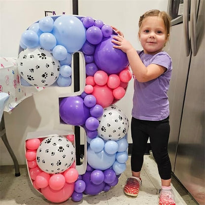 Dog Paw Print Balloons, Cute Puppy Pet Theme Birthday Latex Balloons - Image 5