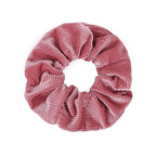 LOOKSEVEN Scrunchies for Hair Women, 5PCS Bandana Scrunchy Hair Ties, Flannel (Cotton, One size fits all, 5 colors)